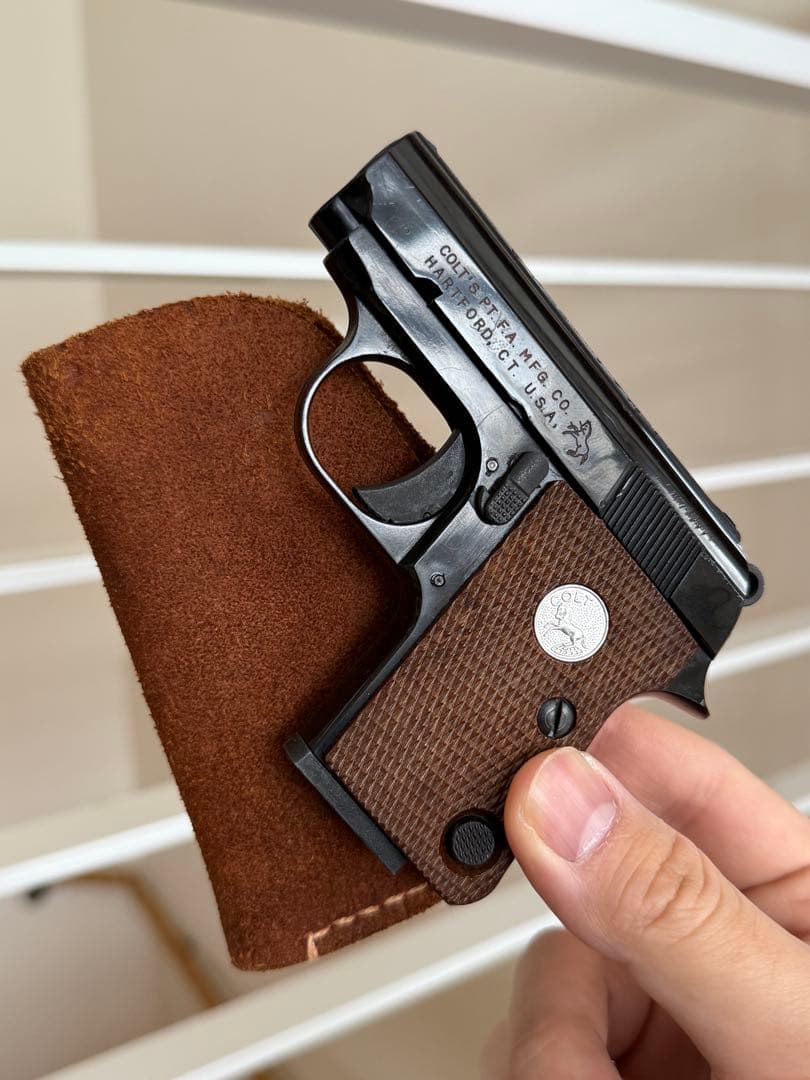 マルシン コルト ポケット 25オート モデルガン レザーホルスター付 マルイ