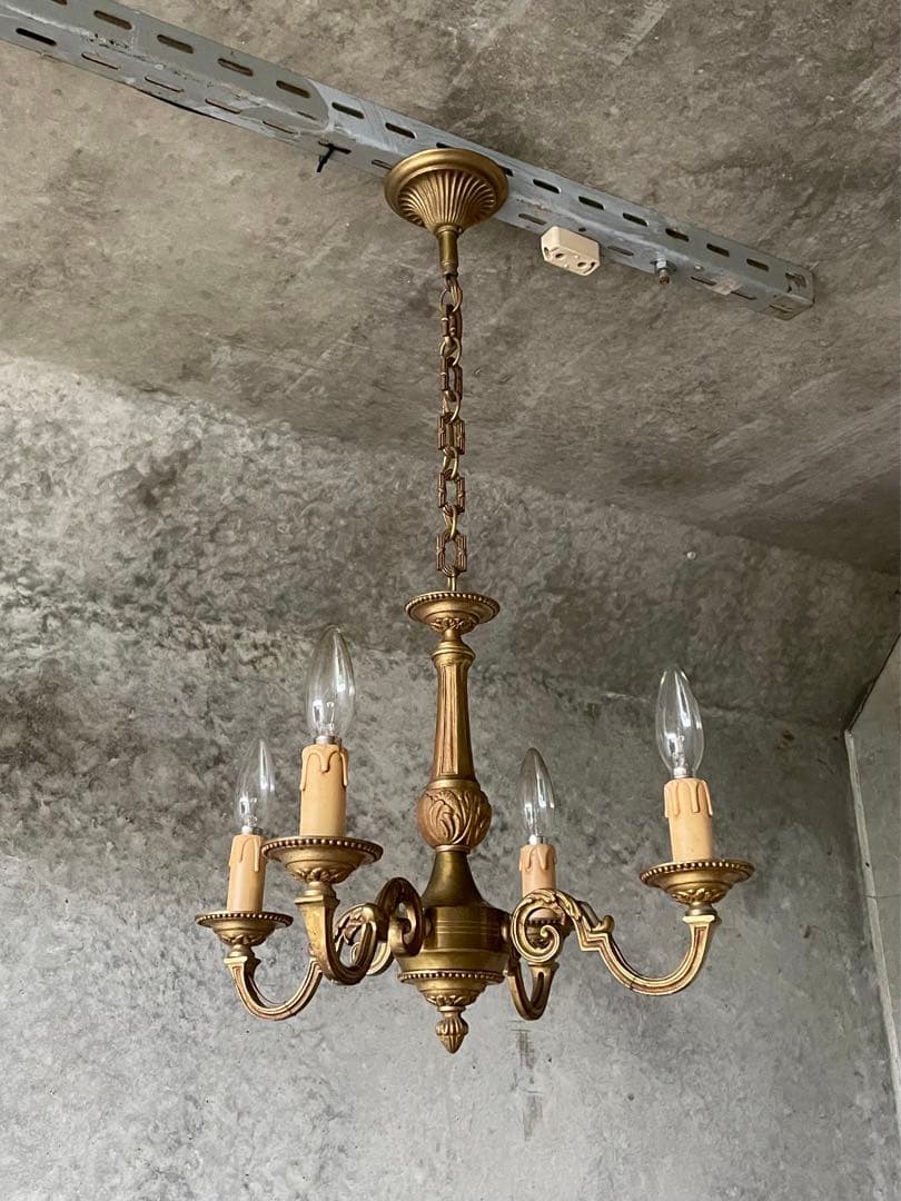 4c. サービスプライス！フランス アンティーク シャンデリア 4灯