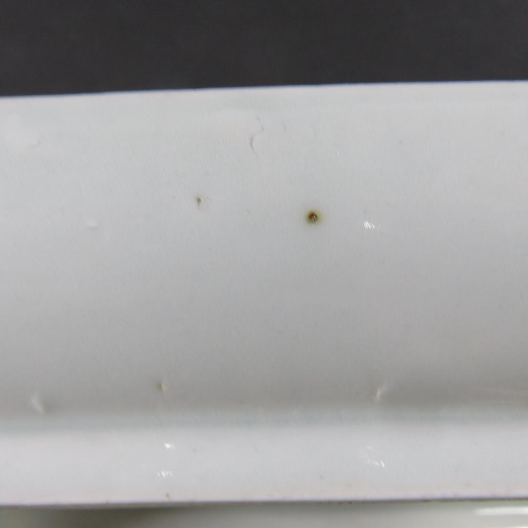 長皿 長角皿 染付 線画 4枚 窯傷 スレ僅か 美品 柳 - メルカリ