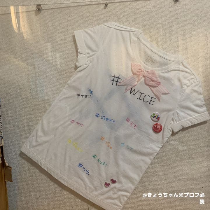 TWICE 特典 直筆 名前入り リメイクTシャツ TWICE 特典 直筆 名前入り リメイクTシャツ ミナ トゥワイス TWICE
