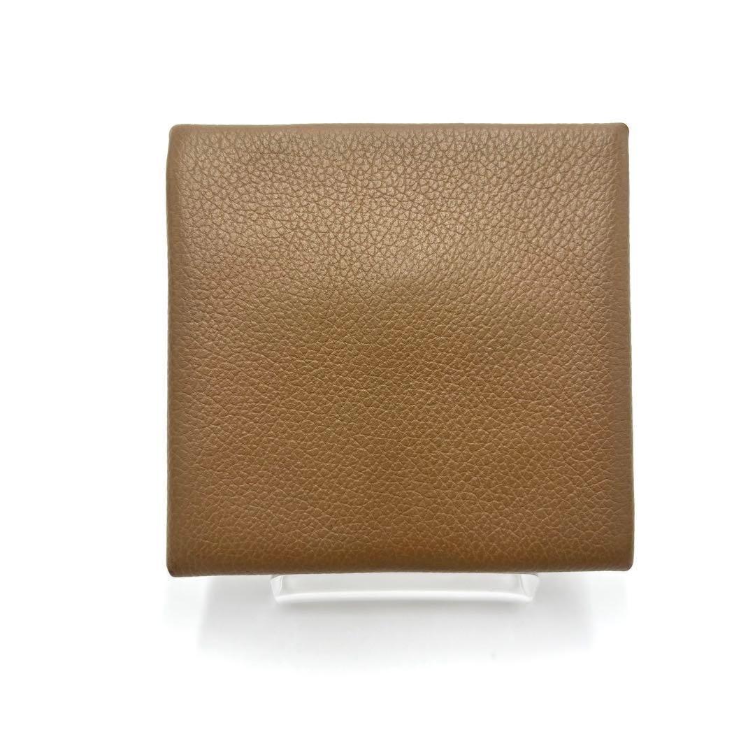 美品✨HERMES バスティア シェーブル D刻 エトゥープ ケース