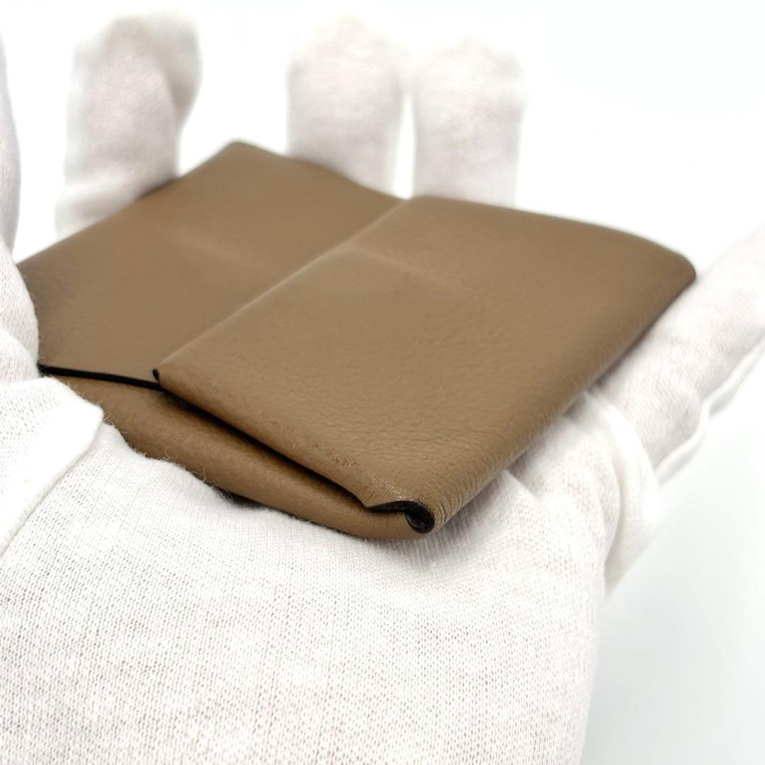 美品✨HERMES バスティア シェーブル D刻 エトゥープ ケース