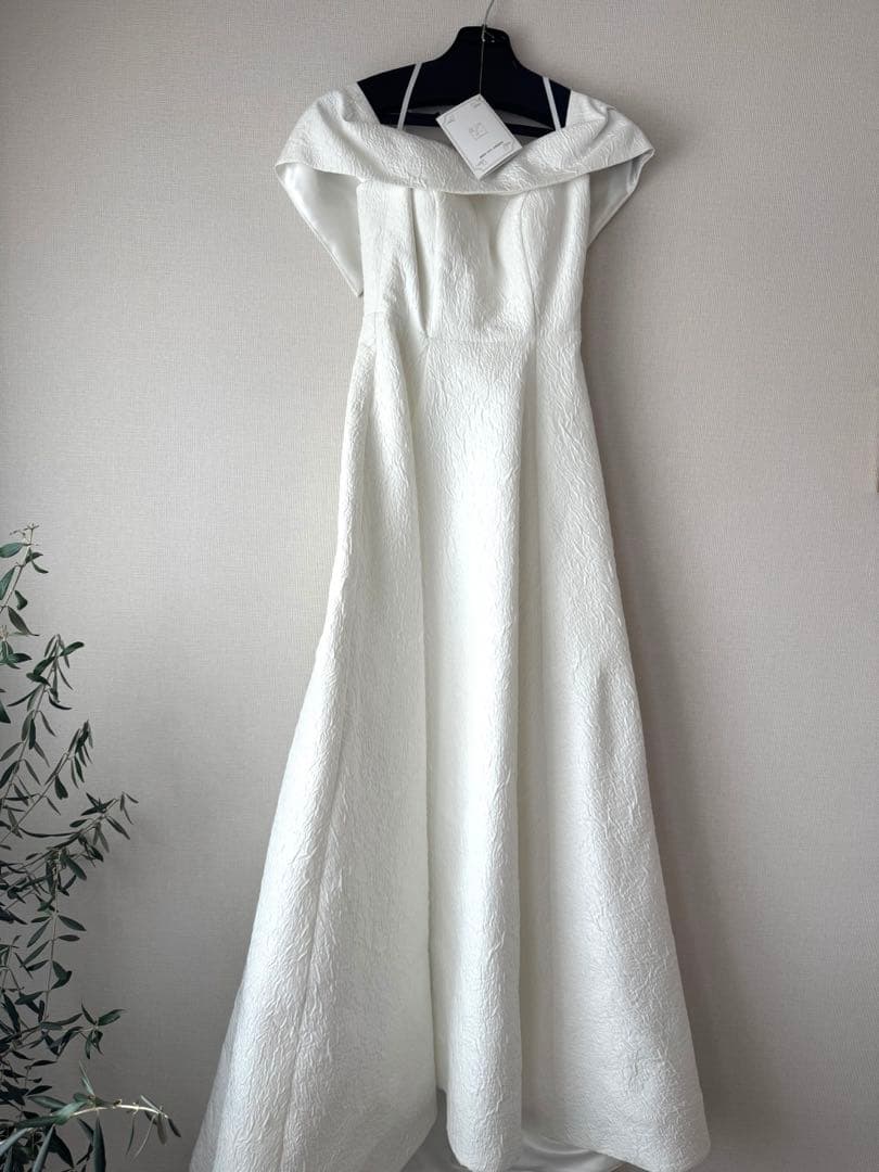 dressproduction オフショルダー ウェディングドレス W277