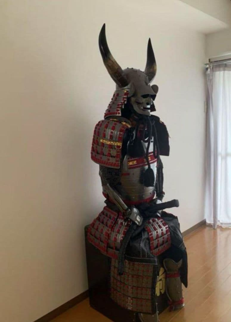 武具　甲冑　等身大　着用可能　武士　鎧　新品　水牛角使用