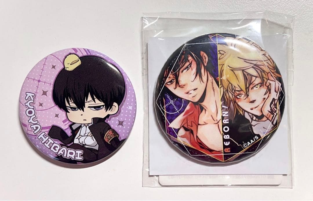 家庭教師ヒットマンREBORN! 】雲雀恭弥 ディーノ 缶バッジ JF限定