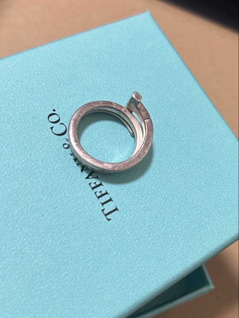ティファニー TIFFANY Tスクエア ラップ リング 13号