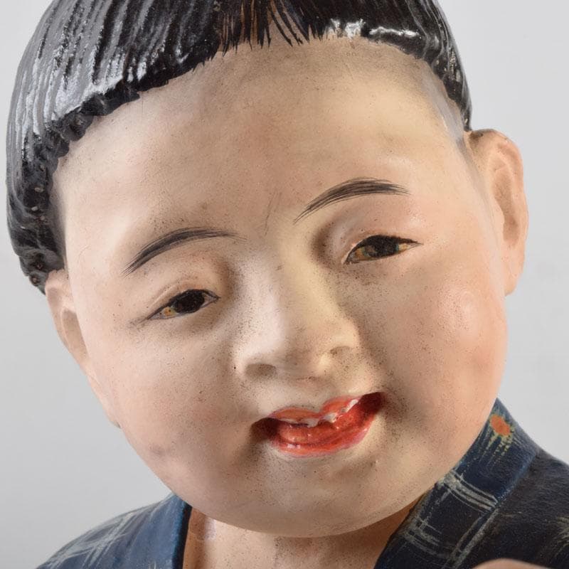 博多人形 陶人形 童 男の子 置物 時代箱 C 8739A 祐二作 初陣 | 後藤