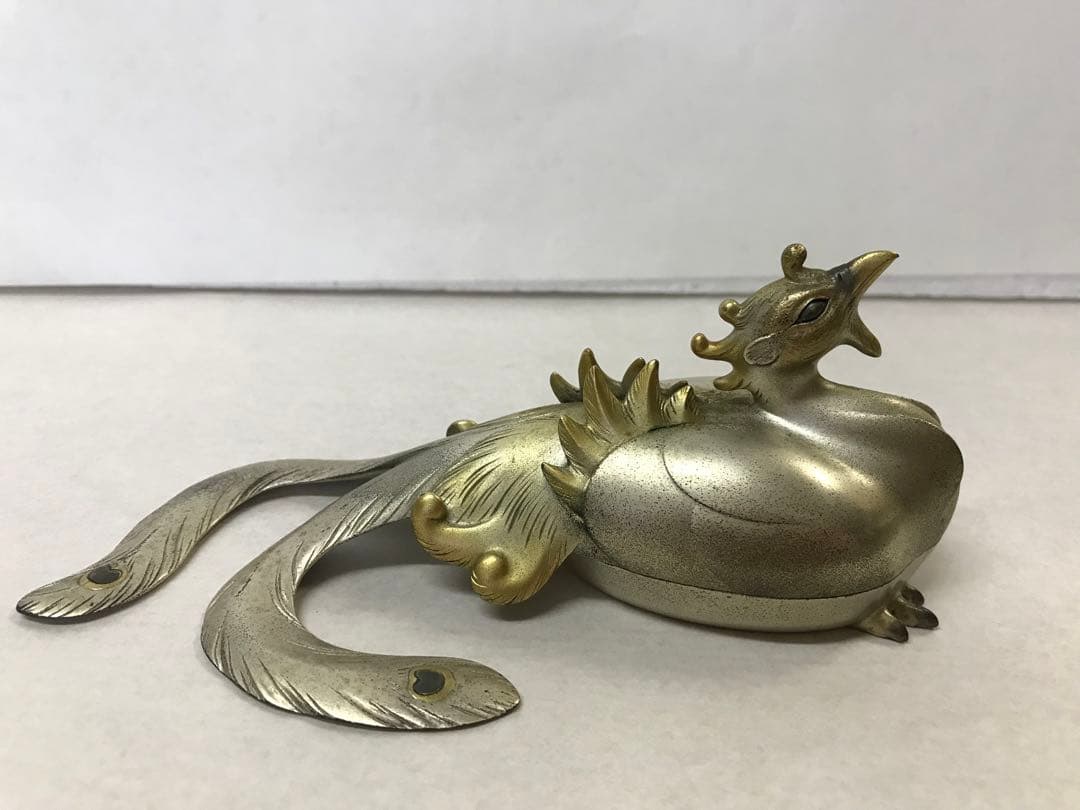 鋳銅:鳳凰置物(川和暁雲作) - メルカリ