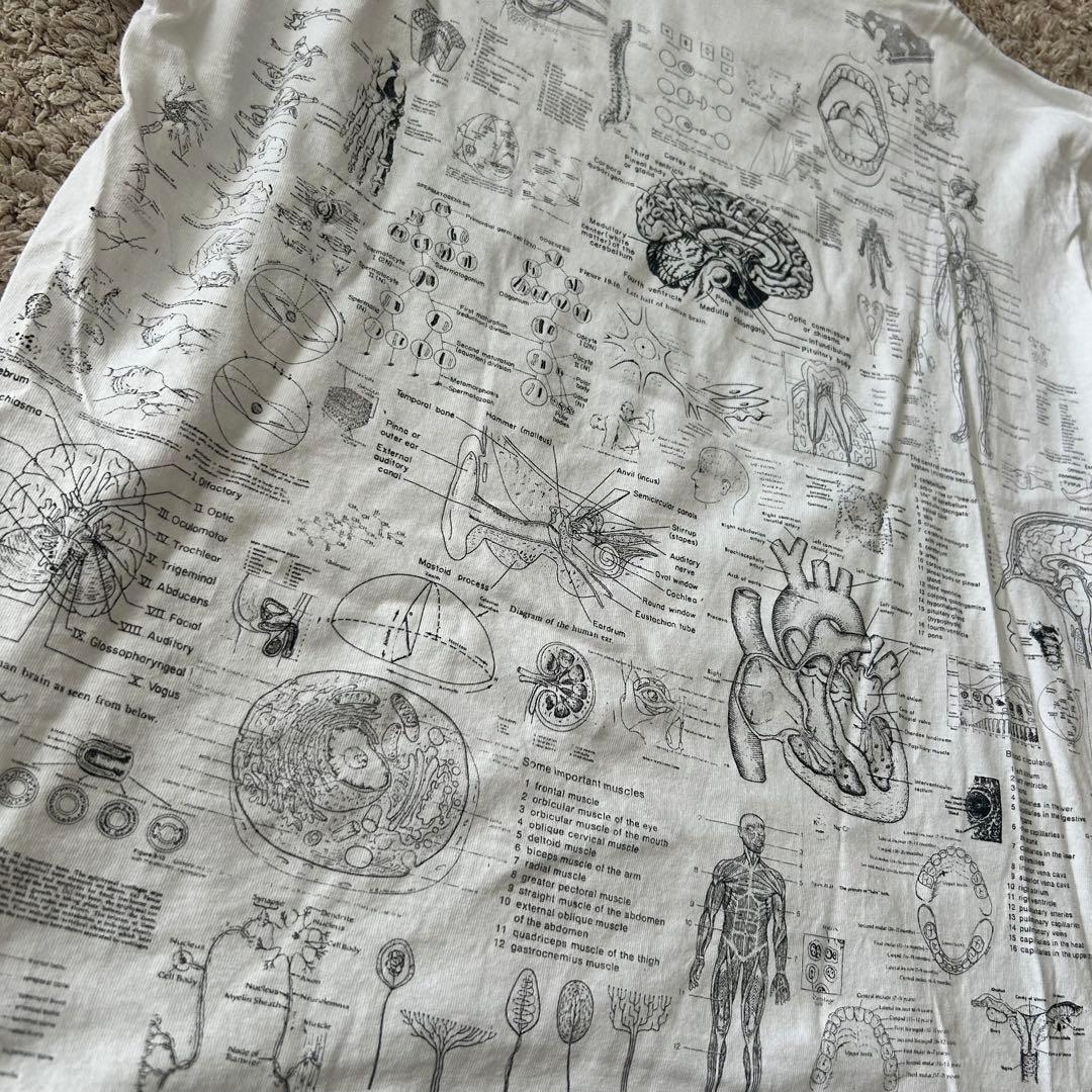 90s Computer gear 解剖学Tシャツ soffes XL 総柄 90s Computer gear