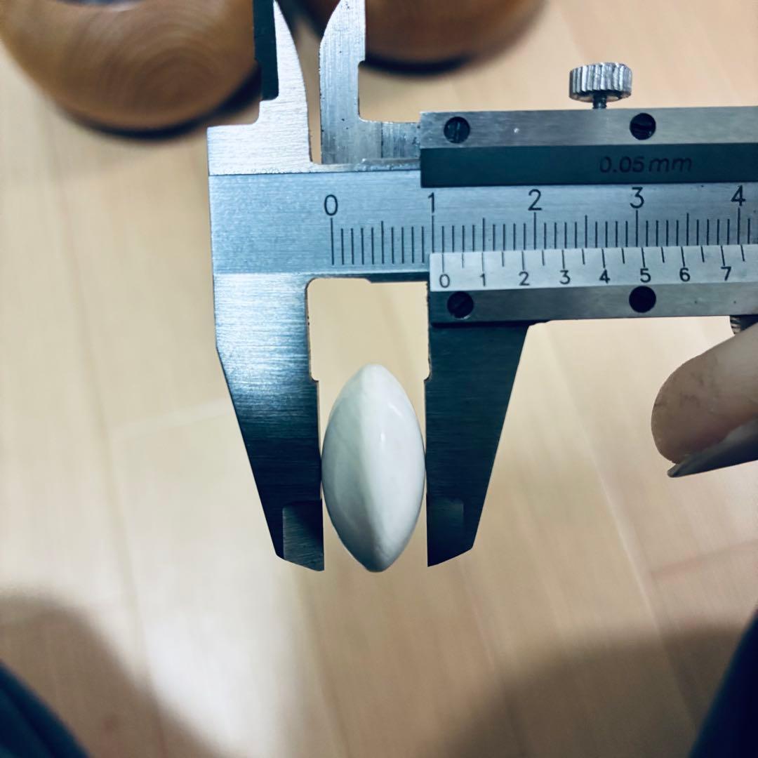 【状態良好】蛤碁石 那智黒碁石　極厚38号〜40号　碁笥　セット