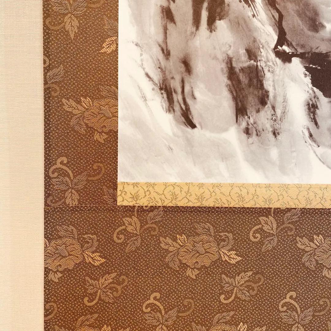 美品 1419 富岡鉄斎「詩経天保九如章 図」 絹本 日本画