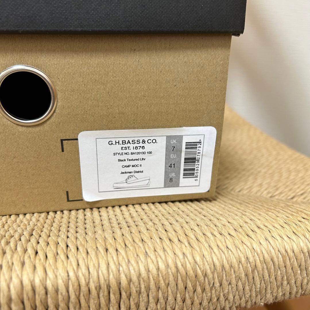 ＜G.H.BASS for District＞ ブラック キャンプモック
