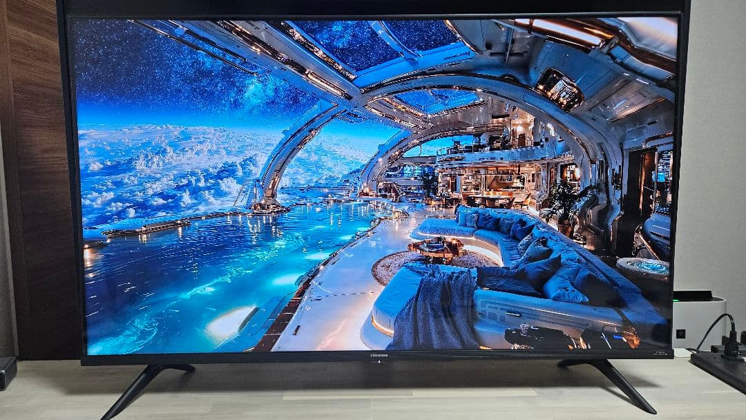 美品 ハイセンス 43V型 4K対応液晶テレビ 4Kチューナー内蔵 43E65G