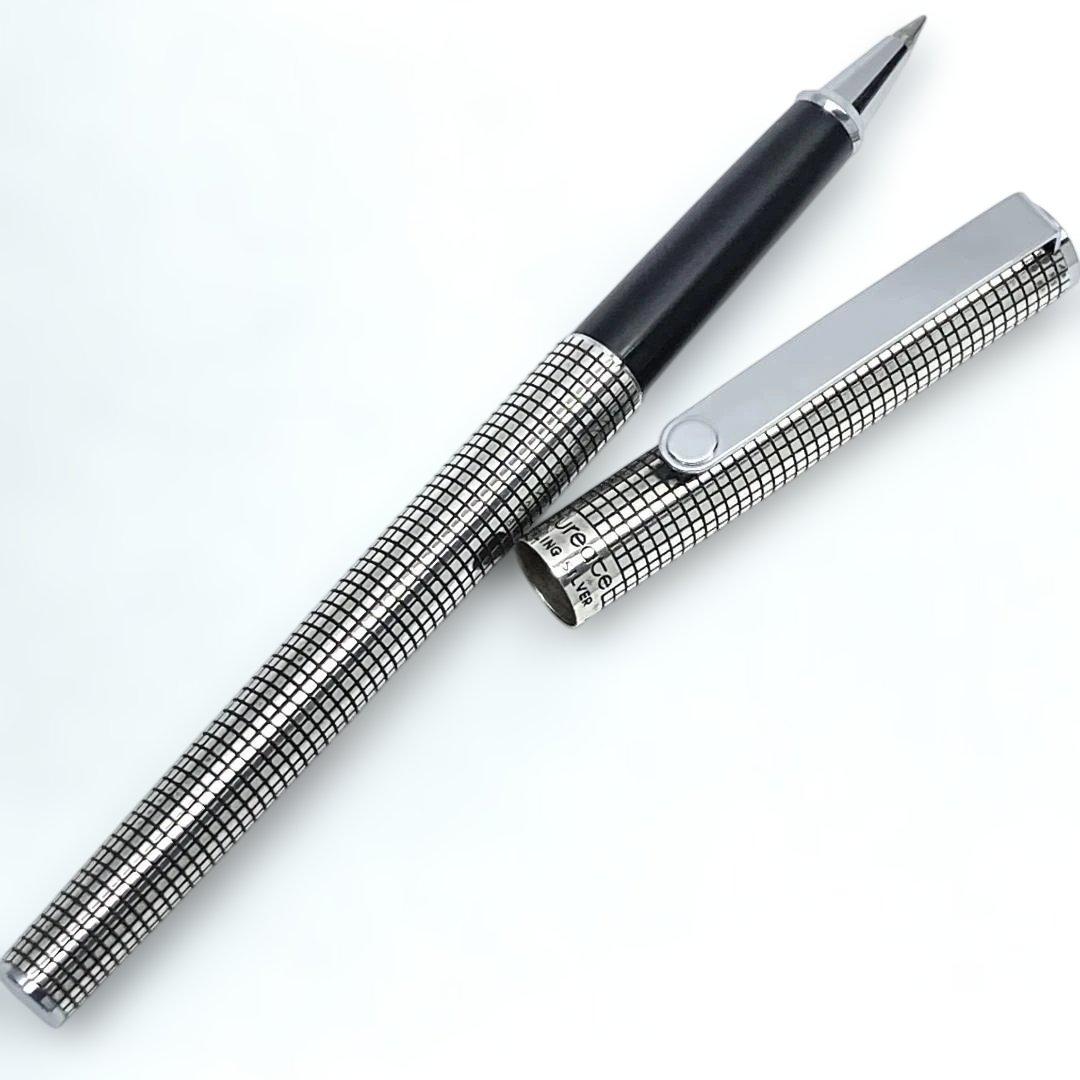 レア PILOT 銀無垢 ローリート ボールペン 格子柄 STERLING SV - メルカリ