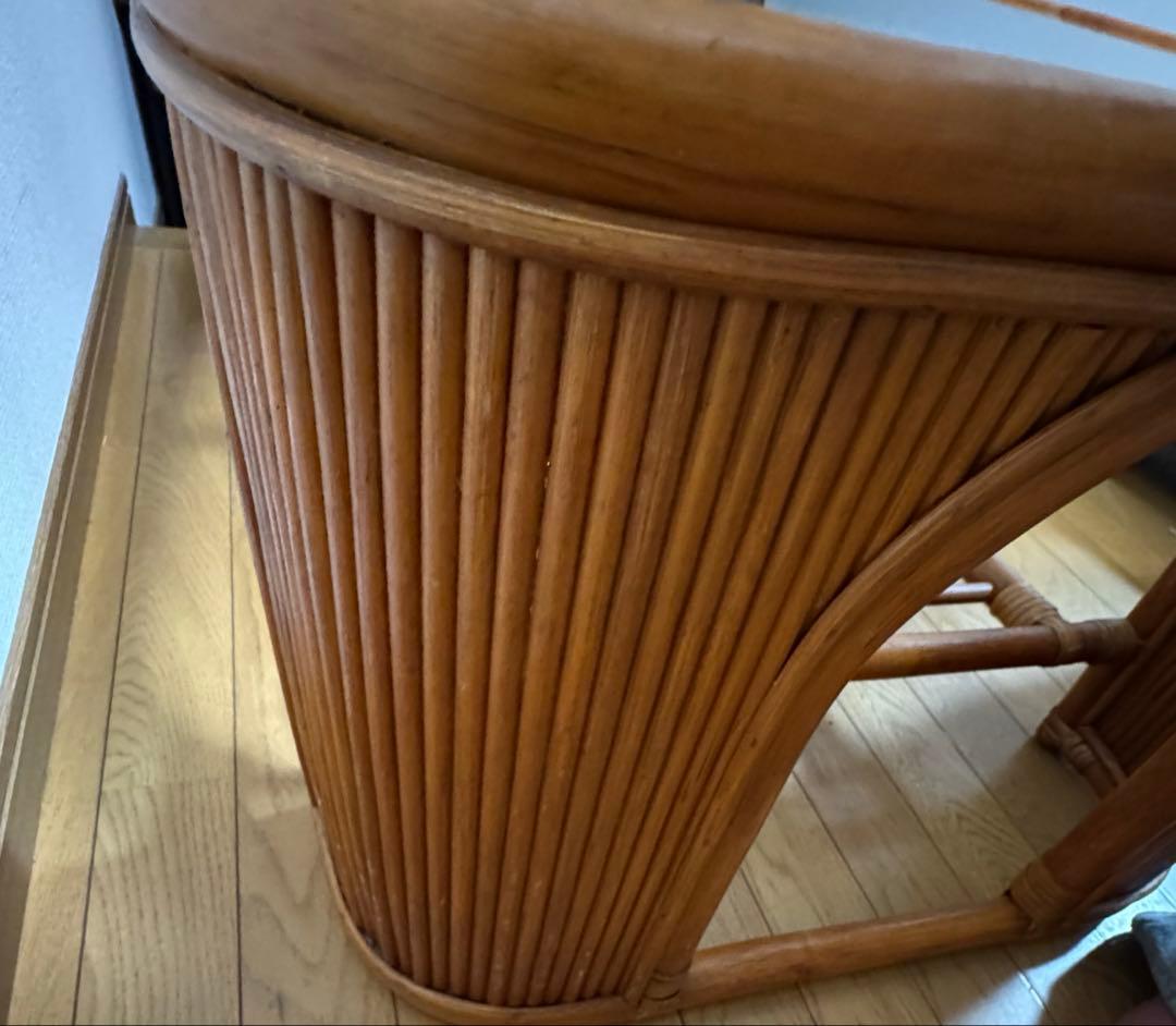 Oliver ラタン座卓 レトロ ヴィンテージ センターテーブル