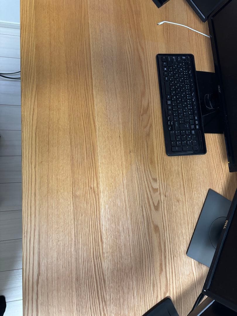 Kanademono昇降式テーブル無垢レッドオーク180cm×80cm超美品