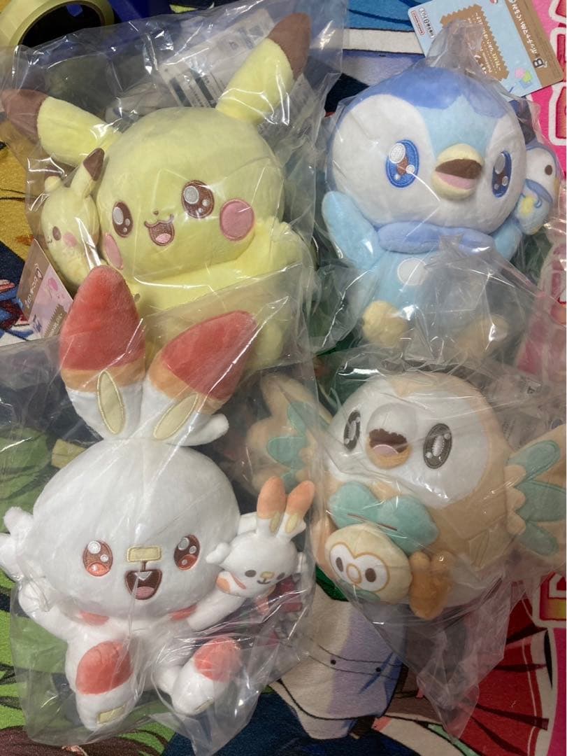 ポケピース 一番くじ ぬいぐるみ 4点 一番くじ ポケピース ～“PEACE”な