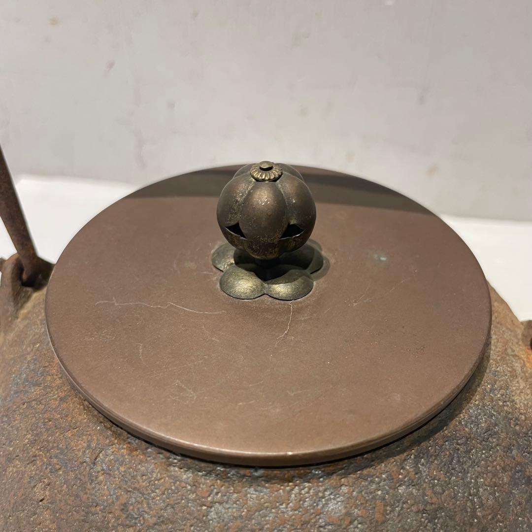 希少 鉄瓶 龍文堂造 骨董品 茶道具 インテリア 工芸品 コレクション