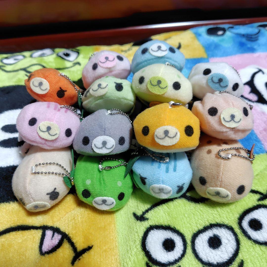 サンエックス まめゴマ 十六茶 コラボ ぬいぐるみキーホルダー 平成レトロ