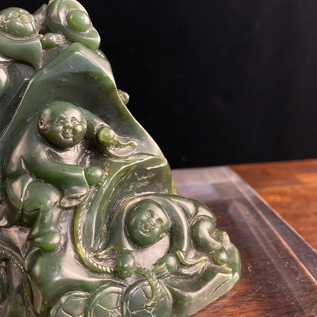 碧玉山子 中国古美術 - メルカリ