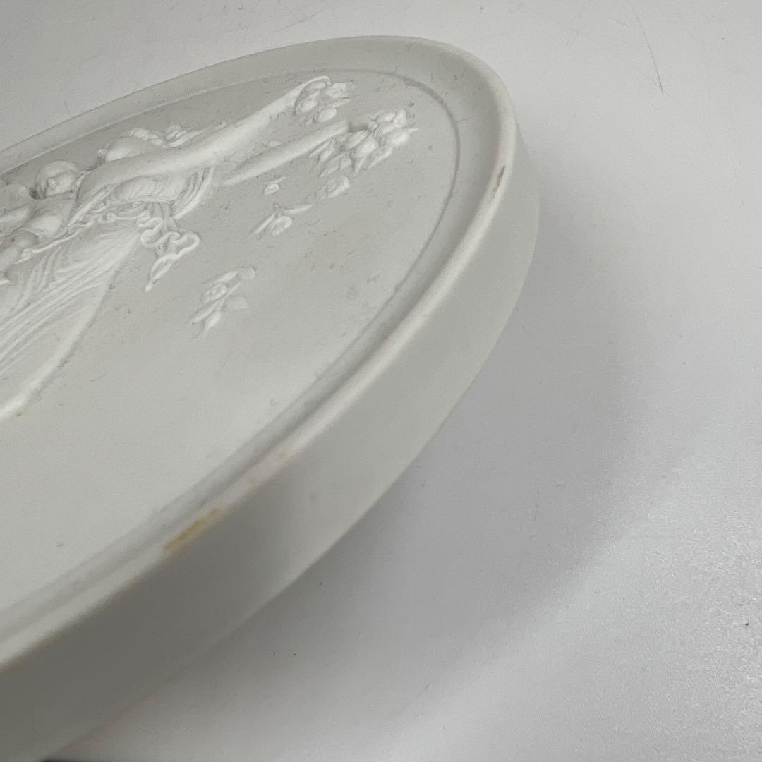 ロイヤルコペンハーゲンプラーク陶板画 天使 直径15㎝ 箱付東T7-0601①