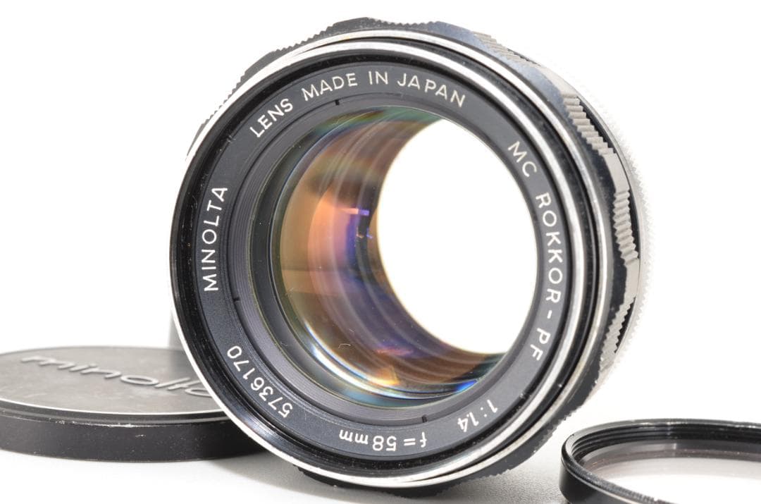 ミノルタ MINOLTA ROKKOR-PF 58mm f1.4 ♯2748 Minolta 58mm f1.4 MC Rokkor-PF - Lens – Kamerastore