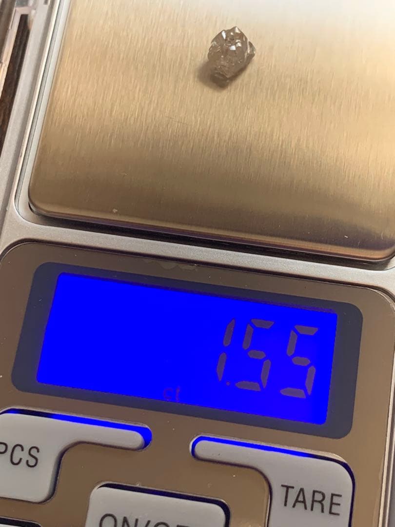 特大ダイヤモンド　原石　1.55ct 隕石ダイヤモンド　ダイア　ルース　化石