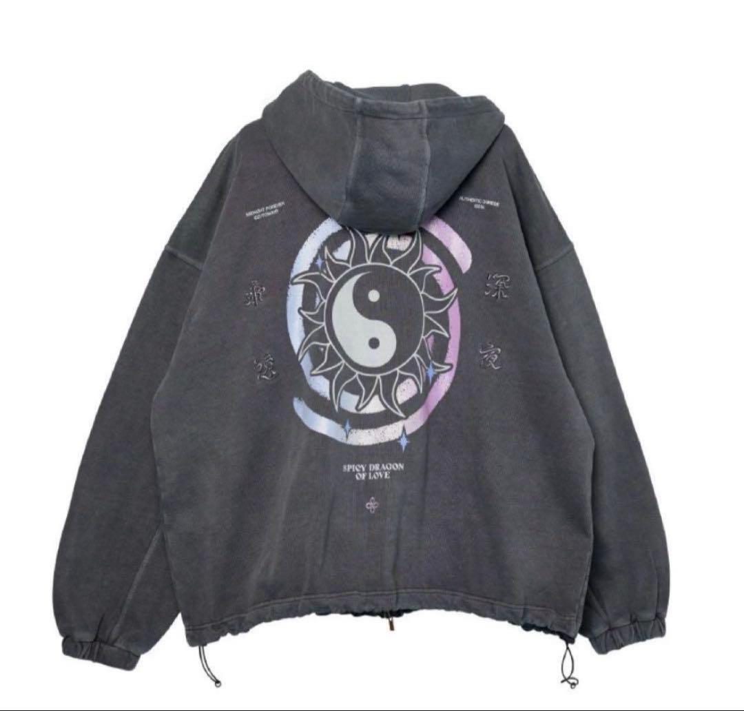 ずっと真夜中でいいのに。陰陽パーカー アウター grey Mサイズ ずとま