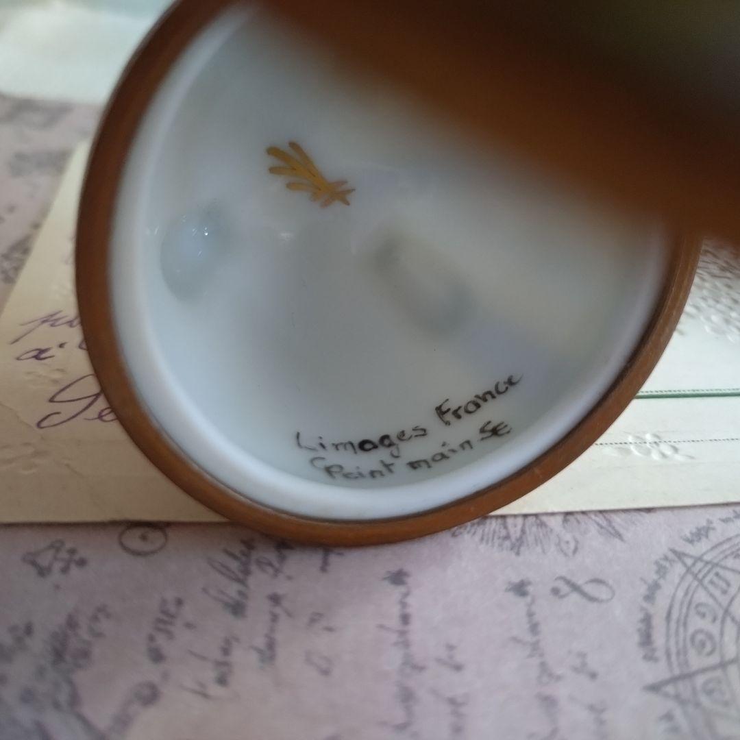 リモージュボックス エッグ型 たまご型 卵 猫足 フランス製 ヴィンテージ