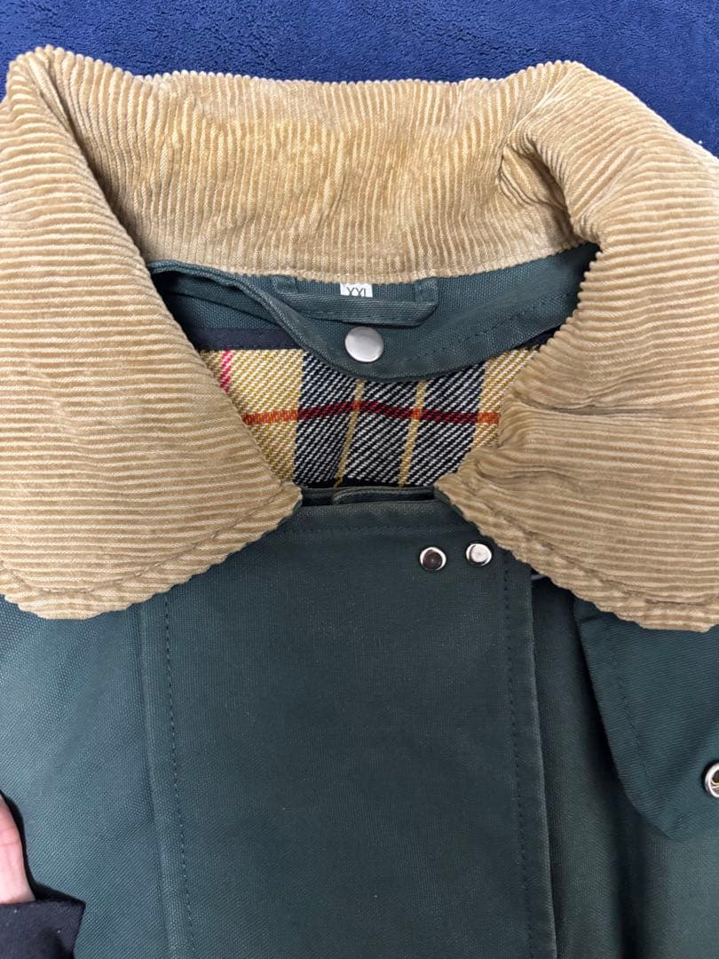 ダークグリーン ダッフルコート　ファイヤーマンジャケット