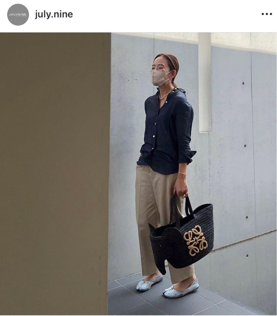 新品JULY NINE チノパンネイビーS