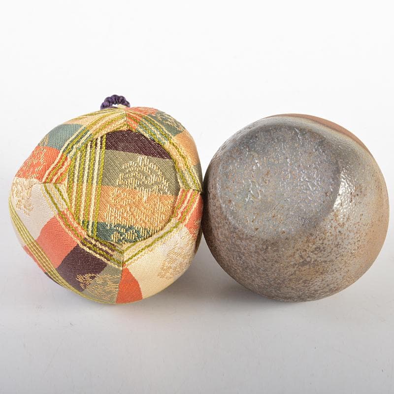 茶道具 備前焼 正告作 茶入 仕覆付 共箱 V R6742