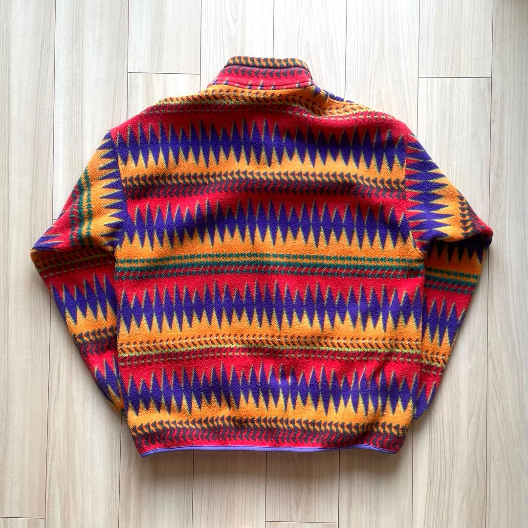 パタゴニア / Patagonia 90s ミネハハ柄 フリース シンチラ スナップT