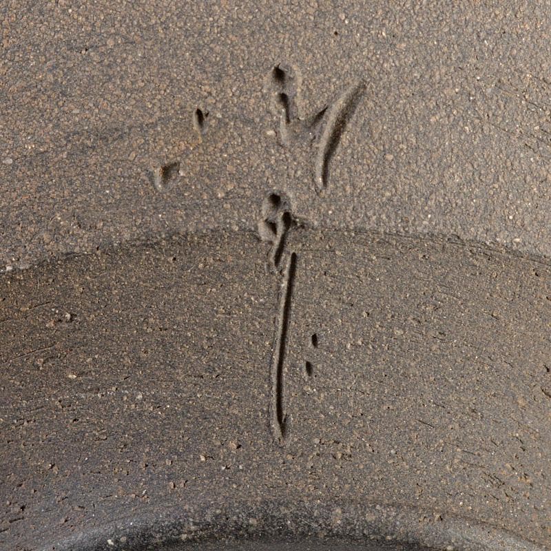 田螺　常滑焼　小西洋平作　窯変　横手急須　茶壷　共箱　D　R5466