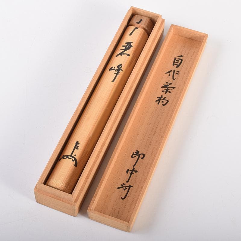 茶道具 表千家十三代即中斎 自作茶杓 書付共筒共箱 D R7564 - メルカリ