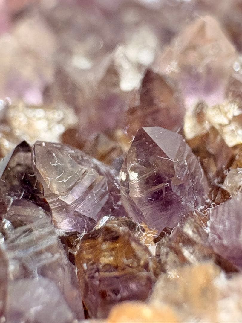 化石・鉱物コレクション アラカム鉱山産 アメジスト クラスター プラス