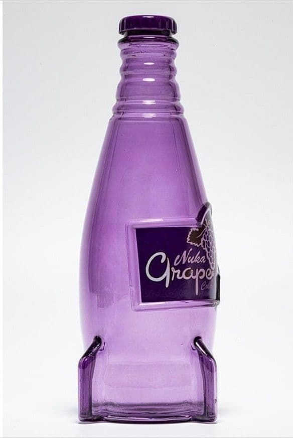 Fallout　ヌカ・コーラ・グレープ　ガラスボトル＆キャップ