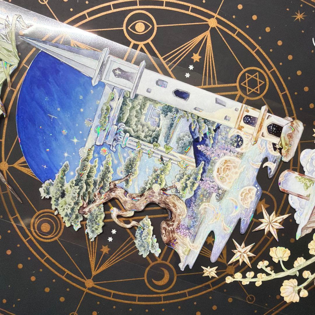 8955】海外 マステ 中古巻 貝殻光マスキングテープ 背景系