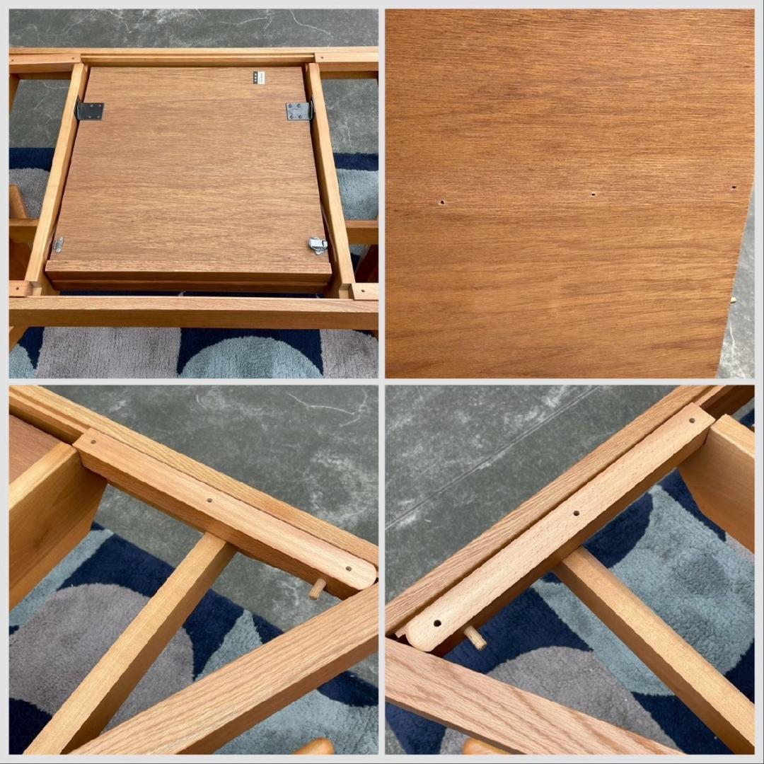 ※こ出品※ 日進木工 オーク材 伸長式 ダイニングテーブル