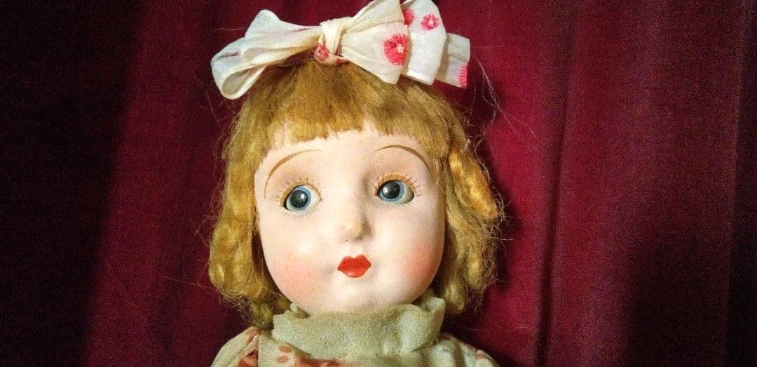 三越ドール フラーティアイ 大正 昭和 サクラビスク 人形