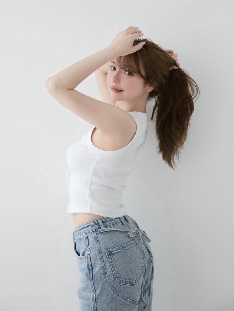 トップス andmary Bella ribbon tops