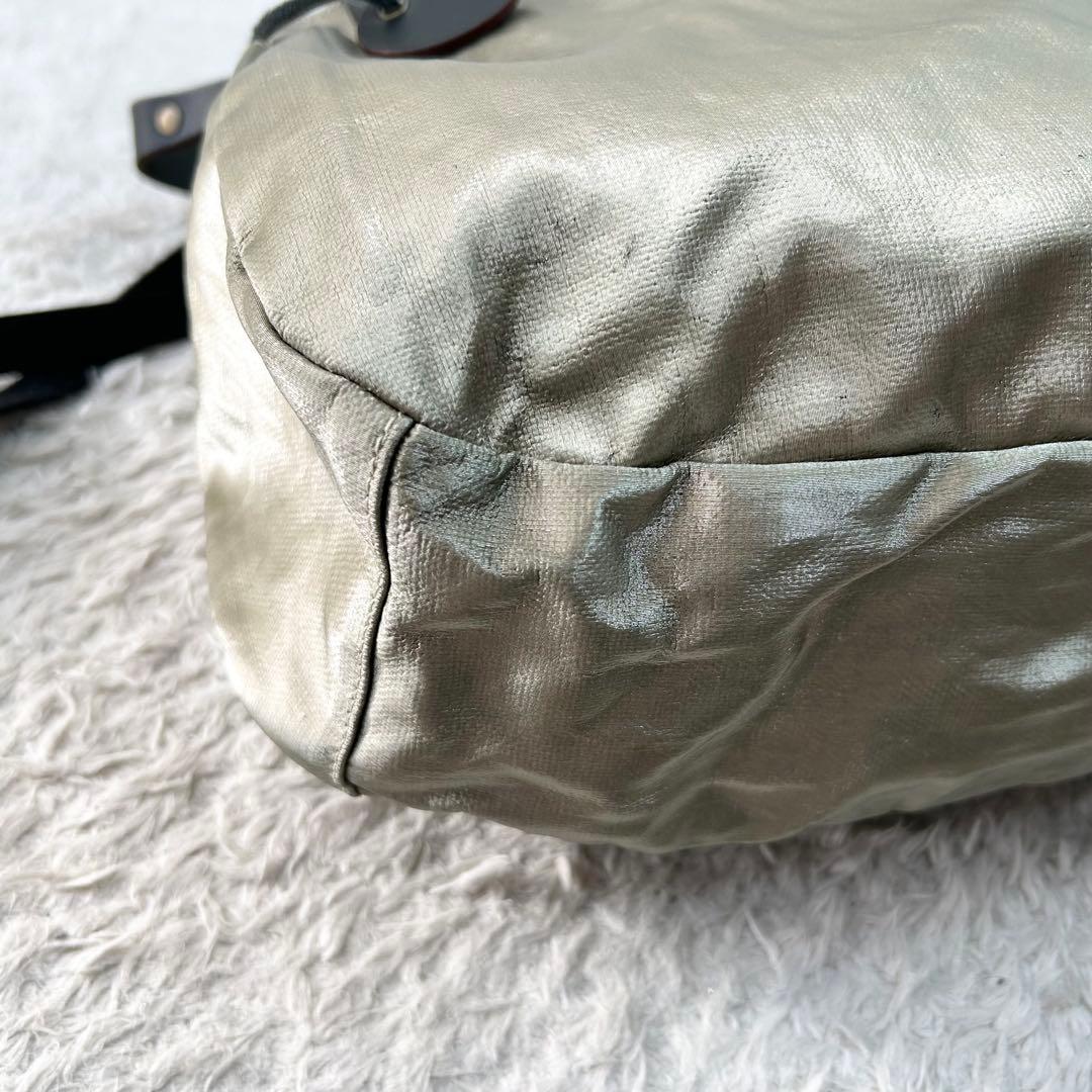 jackgomme ショルダーバッグ 2way 軽量 シャンパンゴールド