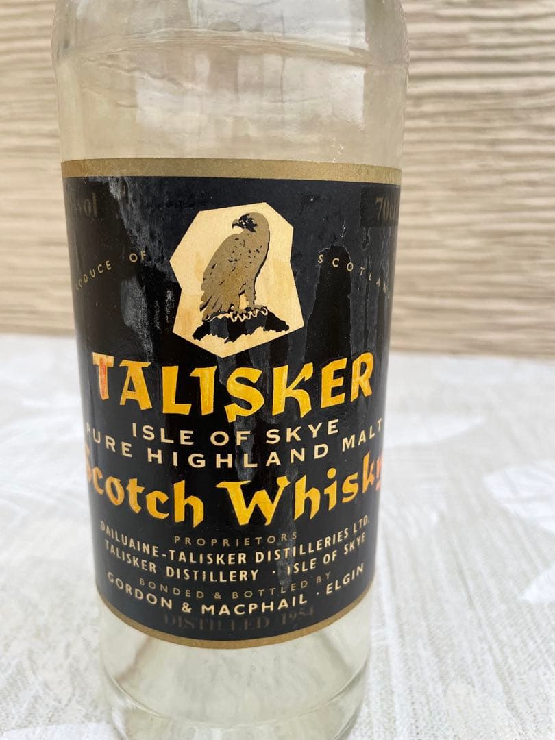 Talisker オールドラベル1954 GMイーグルラベル 空き瓶