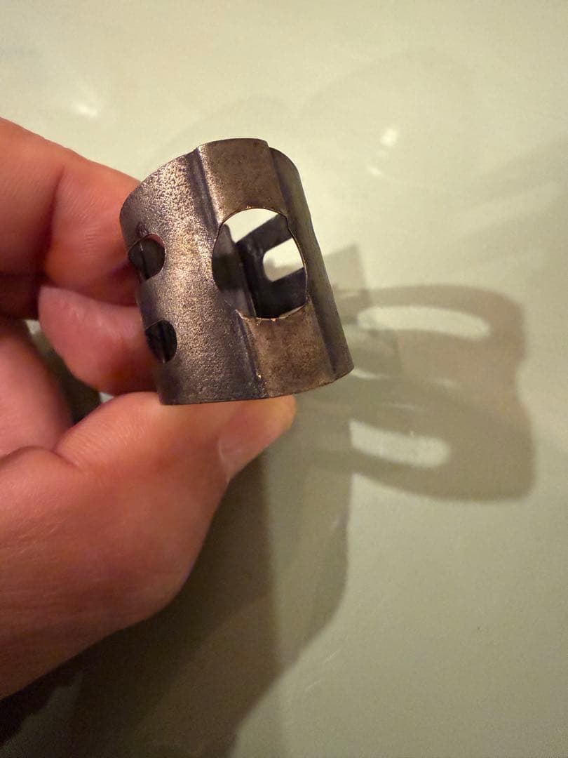 オールド！オットーリンク テナー用リガチャ ガンメタメッキ後がけして