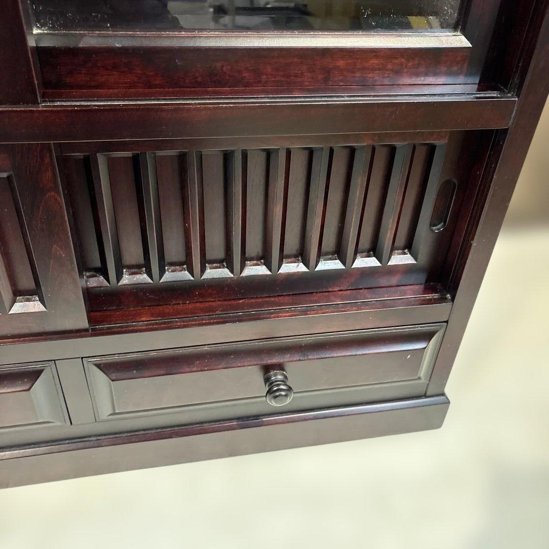 水屋箪笥 茶箪笥 食器棚 レトロ アンティーク 日向民藝 日向民芸 水屋