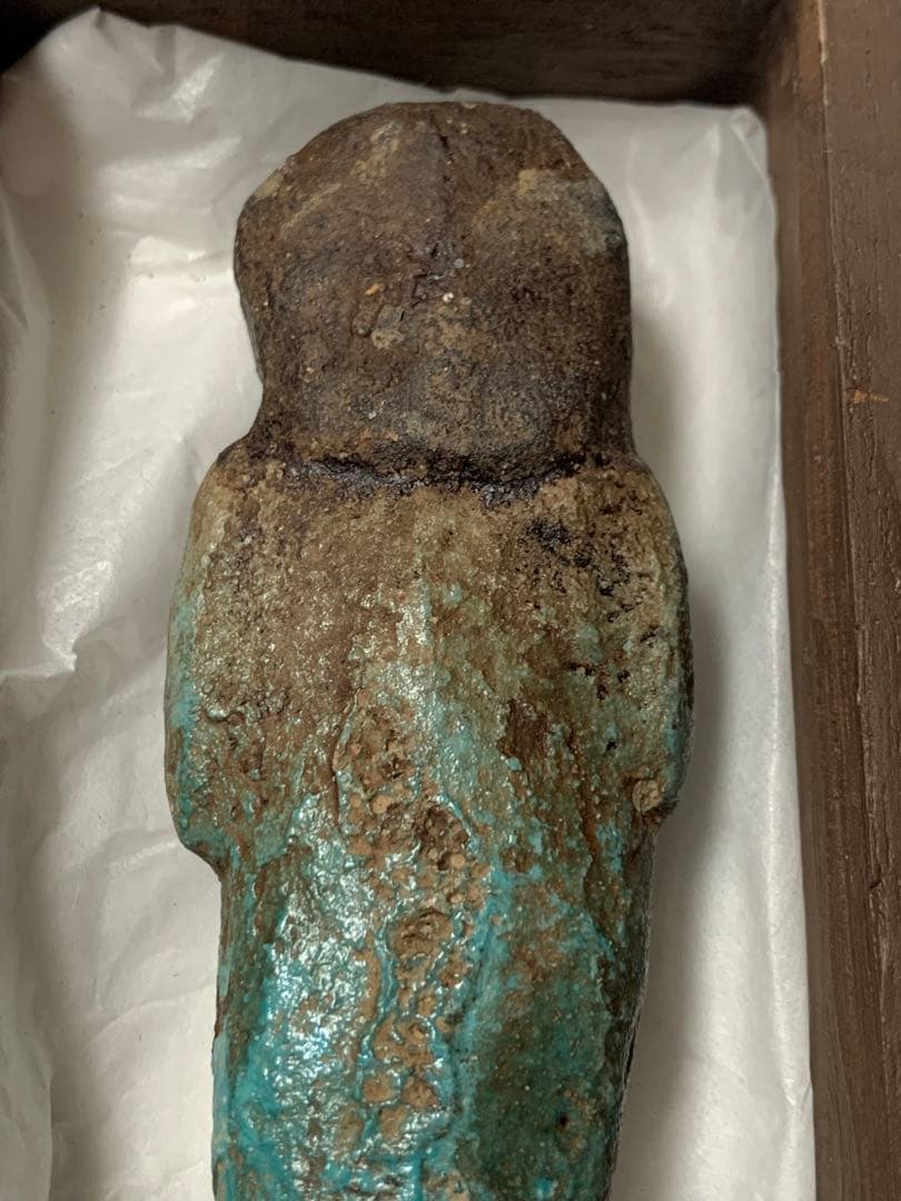 古代エジプト 出土 ファイアンス製 ウシャブティ ガンダーラ ホルス