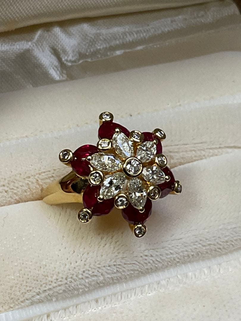 k18ルビーダイヤモンドリング