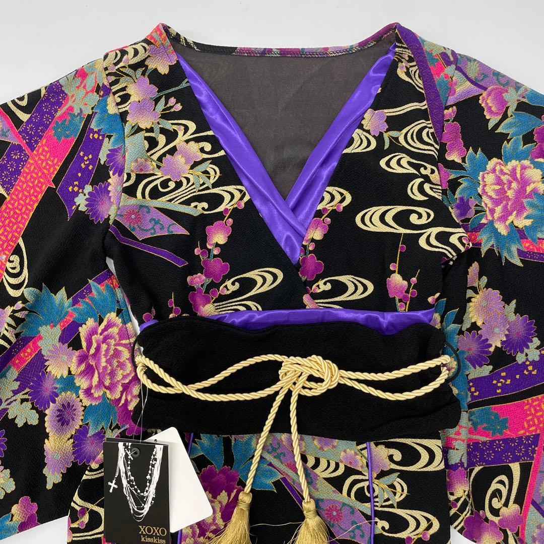 新品未使用XOXO kiss kiss 花魁着物風キャバ嬢ドレス3039