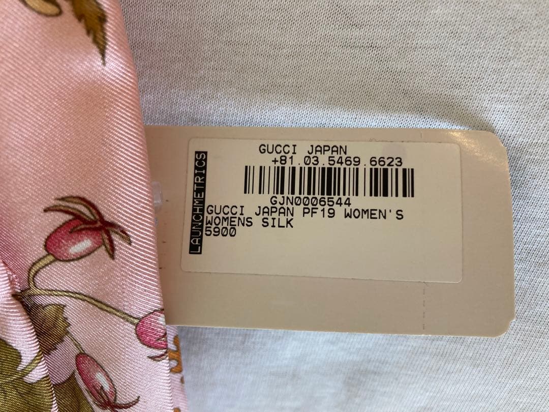 GUCCI フラワープリント ヘアバンド