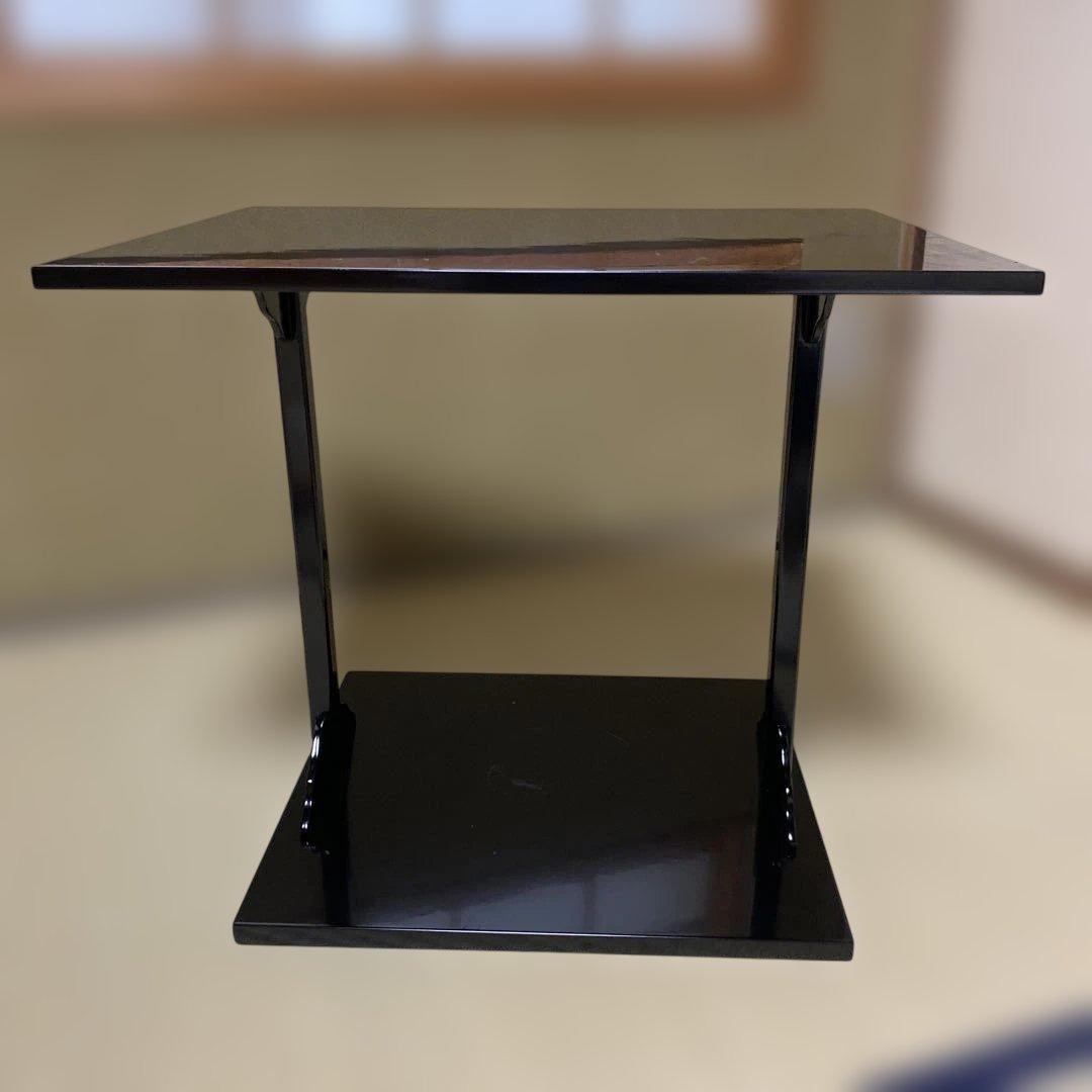 茶道具】戸塚富悦造 而妙斎好 真塗四方棚（紙箱）組立式 送料